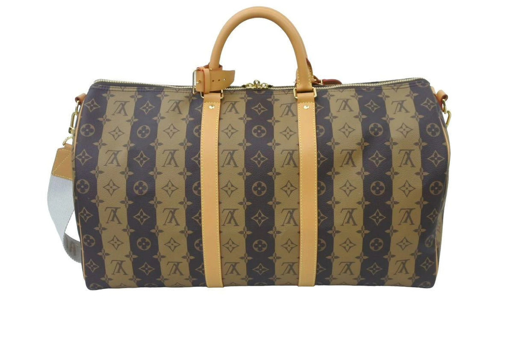 Louis Vuitton NIGO Keepall Bag Bandouliere Boston Black